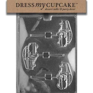 �h���X�}�C�J�b�v�P�[�L DMCJ043 �`���R���[�g�L�����f�B�^ �X�N�[���o�X�����|�b�v Dress My Cupcake DMCJ043 Chocolate Candy Mold, School Bus Lollipop