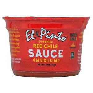 �G���E�s���g �~�f�B�A�� �n�b�` ���b�h�`���\�[�X (4 �I���X�A12 �p�b�N) El Pinto Medium Hatch Red Chile Sauce (4 Ounces, 12 Pack)