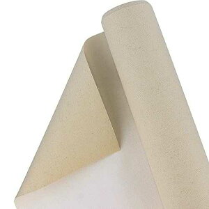 U.S. Art Supply 12-Ounce Triple Primed Gesso 63 Wide x 18' Long (6 Yards), 100% Cotton, Acid-Free - Unstretched Canvas Rolls for Painting, Oil & Acrylic, Murals - Cut to Frame Size