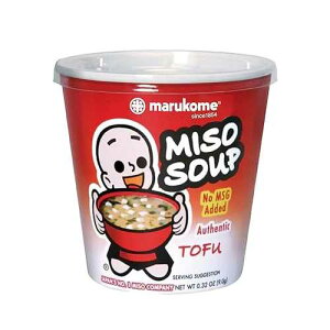 Marukome Instant Miso Soup Cup Tofu, 0.32 Ounce (Pack of 6)