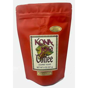 Kona Joe Gourmet Coffee Blend, Medium Roast Whole Bean Coffee (8 oz) Kona Joe Coffee Kona Joe Gourmet Coffee Blend, Medium Roast Whole Bean Coffee (8 oz)