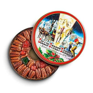 Collin Street Bakery DeLuxe Fruitcake - Handcrafted Fresh with Pecans, Pineapple, Papaya, Ripe Cherries, Raisins, & Honey - Giftable Collector's Tin - Baked in Texas Since 1896-8 - 102A (2 lbs 14 oz)