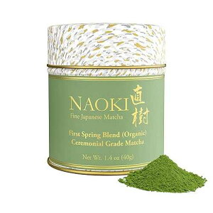 Naoki Matcha Organic Ceremonial First Spring Blend Authentic Japanese First Harvest Ceremonial Grade Matcha Green Tea Powder from Kagoshima, Japan (40g / 1.4oz)