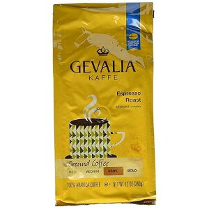 Gevalia �G�X�v���b�\ ���[�X�g �A���h �O���E���h�A12 �I���X �p�b�P�[�W (2 �p�b�N) Gevalia Espresso Roast and Ground, 12-Ounce Packages (Pack of 2)