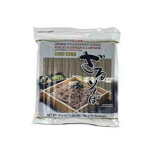 Shirakiku Zaru Soba Noodles / Japanese Style Dried Buckwheat Flavor Instant Noodles / Contains Wheat Flour / Low in Calories Easy to cook Soba Noodles 900g/31.8oz (10 Servings)
