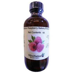 OliveNation Raspberry Baking Emulsion, Water Soluble Flavoring, Kosher, Gluten Free, Vegan - 8 ounces