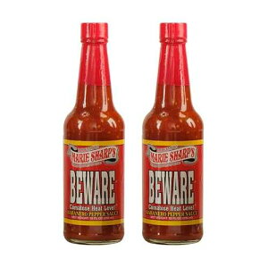 Marie Sharp s BEWARE Comatose Heat Level Habanero Pepper Sauce, 10 oz / Extreme Heat Hot Sauce from Belize / All-Natural, No Preservatives / For Serious Chiliheads Only (Pack of 2) Marie Sharp's Marie Sharp s BEWAR