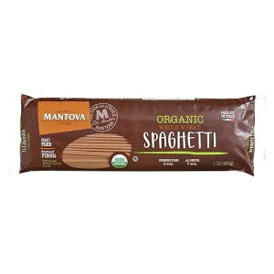 Mantova Organic Whole Wheat Spaghetti Pasta, 1 lb. (Pack of 6), Product of Italy, Traditional, All-Natural Spaghetti Pasta