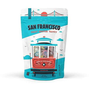 Taffy Shop San Francisco Salt Water Taffy - Gourmet Soft Chewy Candy, Variety Pack, Bulk Sweet Snack, Fresh Gift & Gluten-Free, 30 Individually Wrapped Pieces (7oz)