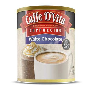 Caffe D'Vita White Chocolate Mix - Gluten Free, No Cholesterol, No Trans Fat, 99% Caffeine Free, Instant Coffee Mix - 96 Oz (Pack of 6)