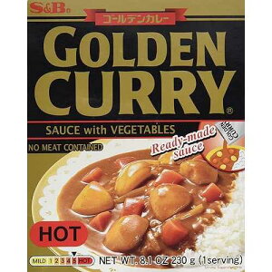 S&B ��ؓ���S�[���f���J���[�\�[�X�A�z�b�g�A8.1�I���X S&B Golden Curry Sauce with Vegetables, Hot, 8.1 oz