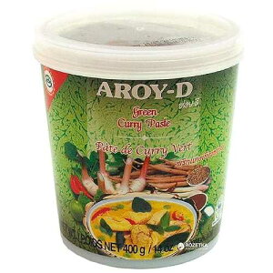 14�I���X �A���CD �O���[���J���[�y�[�X�g (1�p�b�N) Aroy-D 14oz Aroy D Green Curry Paste (Pack of 1)