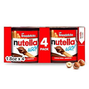 Nutella & Go �w�[�[���i�b�c �X�v���b�h�ƃu���b�h�X�e�B�b�N�A7.3 �I���X Nutella & Go Hazelnut Spread and Breadsticks, 7.3 oz