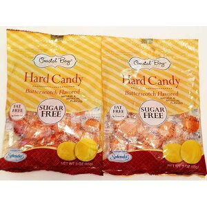 Coastal Bay Confections �o�^�[�X�R�b�`�����B�V���K�[�t���[; �n�[�h�L�����f�B�[ Coastal Bay Confections Butterscotch Flavored; Sugar Free; Hard Candy