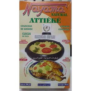 Nayama Attieke - Gluten Free - Cassava Couscous 500 grams (17.6 Ounces)