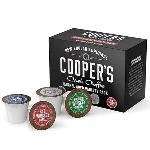Cooper s Cask Coffee Bourbon Barrel Aged Coffee Pods Variety Pack Set - Single Serve Cups, Bourbon, Rye Whiskey, Malt Whiskey, Rum Flavors, 24ct Cooper's Cask Coffee Cooper s Cask Coffee Bourbon Barrel Aged Coffee