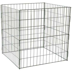 Bosmere K765 Wire Compost Bin - 30 x 30 x 30 Outdoor Composting Bin with Front Access Door, Easy-Assembly Garden Compost Container Bosmere K765 Wire Compost Bin 30 x 30 x 30 Outdoor Composting Bin with Fron
