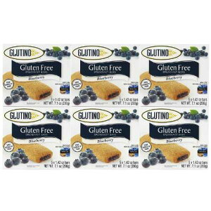 Glutino �O���e���t���[���H�o�[�A�u���[�x���[�A5����{�b�N�X�A7.05�I���X�A(6�p�b�N) Glutino Gluten Free Breakfast Bars, Blueberry, 5-Count Boxes, 7.05oz, (Pack of 6)