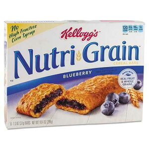 �P���b�O �j���[�g���O���C�� �V���A�� �o�[�A�ʕ - �u���[�x���[ - 16 �� / �� Kellogg's Nutrigrain Cereal Bar,Individually Wrapped - Blueberry - 16 / Box