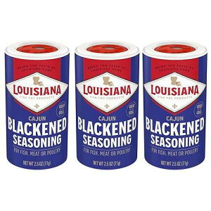 Louisiana Fish Fry Cajun Blackened Seasoning, 2.5 Ounce - 3 per case. Louisiana Fish Fry Products Louisiana Fish Fry Cajun Blackened Seasoning, 2.5 Ounce - 3 per case.