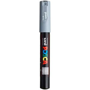 posca Acrylic Paint Marker, PC-1M Extra Fine tip, Grey (PX167775000)