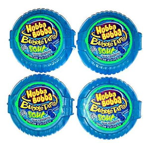Hubba Bubba Bubble Tape Sour Blue Raspberry / 6 Feet of Fun / 4 Pack Generic Hubba Bubba Bubble Tape Sour Blue Raspberry / 6 Feet of Fun / 4 Pack