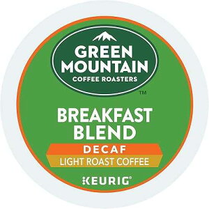 Green Mountain Coffee Roasters Breakfast Blend Decaf Keurig Single-Serve K-Cup pods, Light Roast Coffee, 72 Count