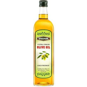 Tazah First Cold Pressed Lebanese 100% Extra Virgin Olive Oil 33.8 fl oz - 1 Liter