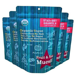 �X�^�[�X�J�C�O���m�[�� 5��(�t���[�c&�i�b�c�~���[�Y���[) Star Sky Granola Pack of 5 (FRUIT & NUT MUESLI)