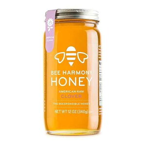 Bee Harmony American Raw Clover Honey, 12 Ounce