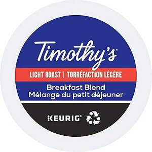 Timothy's Breakfast Blend Coffee, Single-Serve Keurig K-Cup Pods, Light Roast Coffee, 24 Count Timothy's World Coffee Timothy's Breakfast Blend Coffee, Single-Serve Keurig K-Cup Pods, Light Roast Coffee, 24 Count