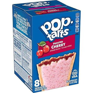 Pop-Tarts Toaster Pastries, Breakfast Food and Kids Snacks, Frosted Cherry, 10.15lb Case (96 Count)