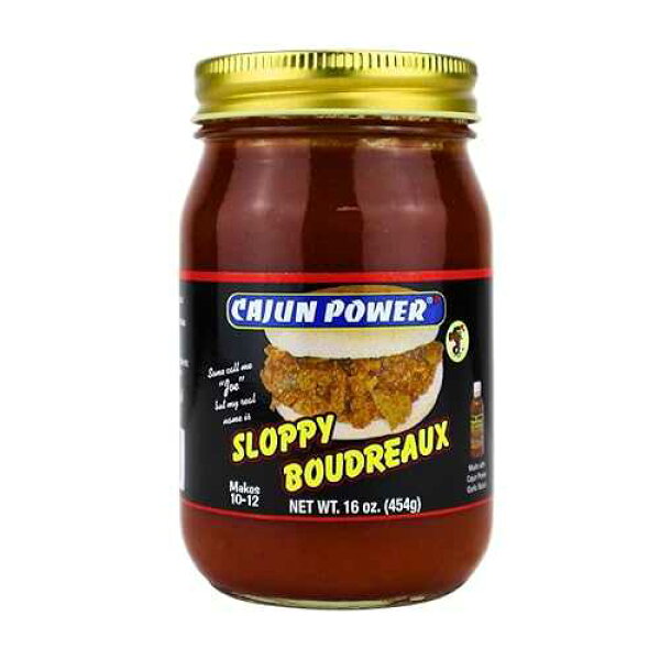ケイジャン・パワー・スロッピー・ボドルー 16オンス ジャー Cajun Power Sloppy Boudreaux 16oz Jar