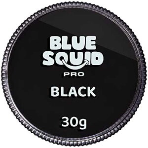 Blue Squid Face Paint Water Based Single Cake Professional Face & Body Paint - Water Activated, Kids Adults Face Painting for Costume, Halloween Makeup, Cosplay - Red, White & Blue Face Paint 30g