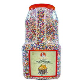 シェフ品質のノンパレイユ レインボー スプリンクル 7 ポンド デコレーションとベーキング用 Chef's Quality Nonpareils Rainbow Sprinkles 7 Pounds For Decorating & Baking