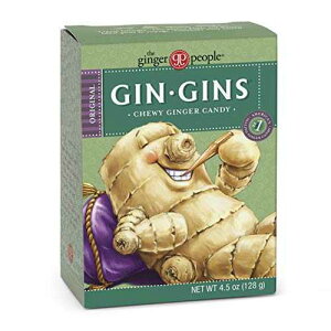 GIN GINS Original Chewy Ginger Candy by The Ginger People Anti-Nausea and Digestion Aid, Individually Wrapped Healthy Candy - Original Ginger Flavor, 4.5oz Boxes - Pack of 12