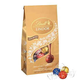 Lindt LINDOR Assorted Chocolate Candy Truffles, Assorted Chocolate with Smooth, Melting Truffle Center, 8.5 oz. Bag