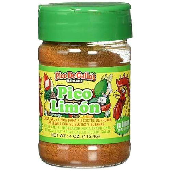 Pico De Gallo の本格ピコリモン調味料、4オンス、地元産 Pico De Gallo's Authentic Pico Limon Seasoning, 4oz, Locally Produced