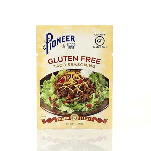 �p�C�I�j�A �O���e���t���[ �^�R�X�V�[�Y�j���O�~�b�N�X�A1�I���X (12�p�b�N) Pioneer Gluten Free Taco Seasoning Mix, 1 Ounce (Pack of 12)