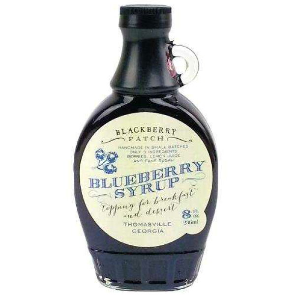 Blueberry Syrup 3 Ingredients - Blackberry Patch 8 oz Bottle - Oprahs Favorite Things 2014, Small Batch & Handmade in Georgia, Perfect on Pancakes, Waffles & French Toast, Great Dessert Topping
