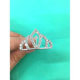 CLGIFT Top Sell-Set of 12 PC Silver rhinestone princess tiny tiara/princesses theme party/cupcake cake topper / 1'x1.5