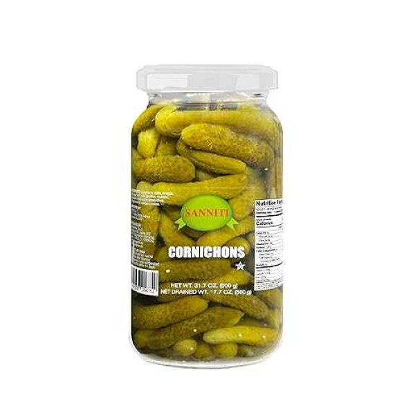 Sanniti スパニッシュ コルニション - 33.5 オンス Sanniti Spanish Cornichons - 33.5 ounce