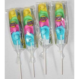 ピープス マシュマロ レインボー ポップ、ピープス オン ア スティック 4 個 (4 個パック) Peeps Marshmallow Rainbow Pop, Peeps on a Stick 4 Ct (Pack of 4)