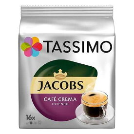タッシモ ジェイコブス カフェ クレマ インテンソ、インテンス & ストロング、16 T ディスク Tassimo Jacobs Caff Crema Intenso, Intense & Strong, 16 T-Discs