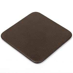 Dacasso `R[guEU[XNGAR[X^[ Dacasso Chocolate Brown Leather Square Coaster