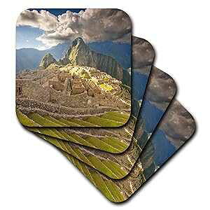 3dRose Machu Picchu, Ancient Ruins, Peru - SA17 Hga0029 - Howie Garber - Soft Coasters, Set of 4 (CST_87001_1)