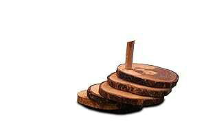 Holy Land Market 蒤I[uEbh i` R[X^[ 4 Zbg (e 3.5 C`) - Asfour AEgbgW Holy Land Market Hand Carved Olive Wood Natural Coaster Set of 4 (About 3.5 Inches Each) - Asfour Outlet