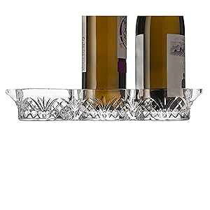 �S�f�B���W���[ �_�u���� ���C���{�g�� �R�[�X�^�[ �g���C Godinger Dublin Wine Bottle Coaster Tray