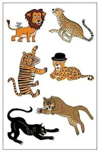 v~ArbOLbg^gD[: CIA`[^[A^CK[AWK[AubNpT[As[}/N[K[ PremiumTT temporary tattoos Premium Big Cat Tattoos: Lion, Cheetah, Tiger, Jaguar, Black Pant