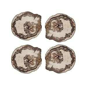LEZCo[g ]؃R[X^[ 4Zbg Kim Seybert Petrified Wood Coasters, Set of 4